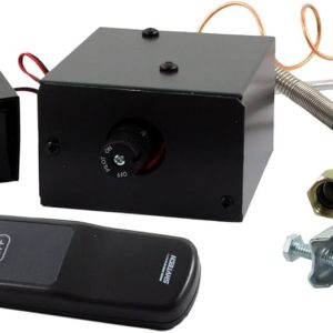 Log set valve with remote